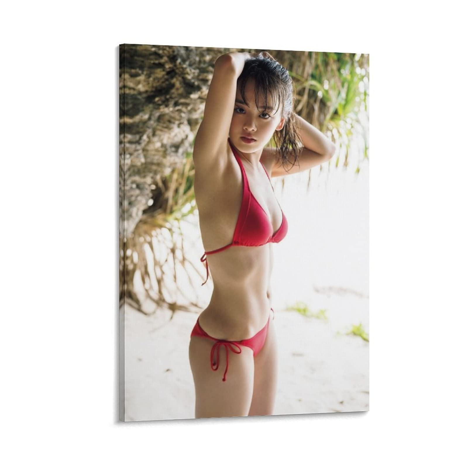 Amazon.co.jp: 伊原六花女優のセクシービキニポスター 3 キャンバス